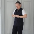 String King shirty normal collar backless shirt