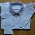 String King shirty detachable collar backless shirt