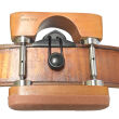 Double Central Chinrest – Violin - Boxwood & Silicon - Bottom Mounted Silver Fittings - 3