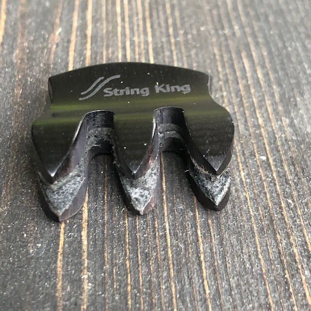 Mute Violin Ebony & Leather