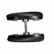 Double-Chinrest –Ebony & Silicon -bottom mounted silver fittings - 2