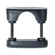 Double Central Chinrest – Violin - Ebony & Silicon - Bottom Mounted Black Fittings - 2