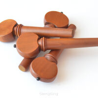 Tuning Pegs - Violin -Strad - Boxwood w. Black Pin - Set