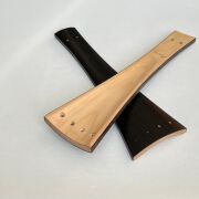 Tailpiece-Cello-Model 1-Maple-Thin Ebony Veneer + Sides