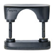 Double Central Chinrest – Violin - Ebony & Silicon - Bottom Mounted Silver Fittings - 2