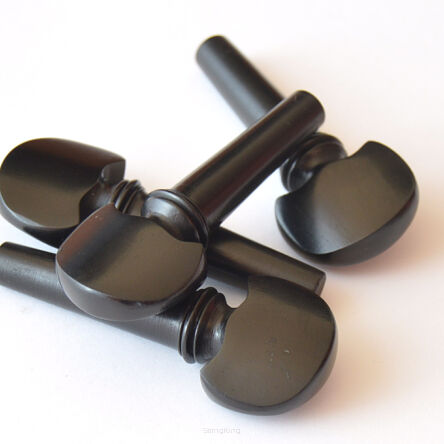 Violin Pegs 18 th c. Model 5 - Thick - Ebony - Set
